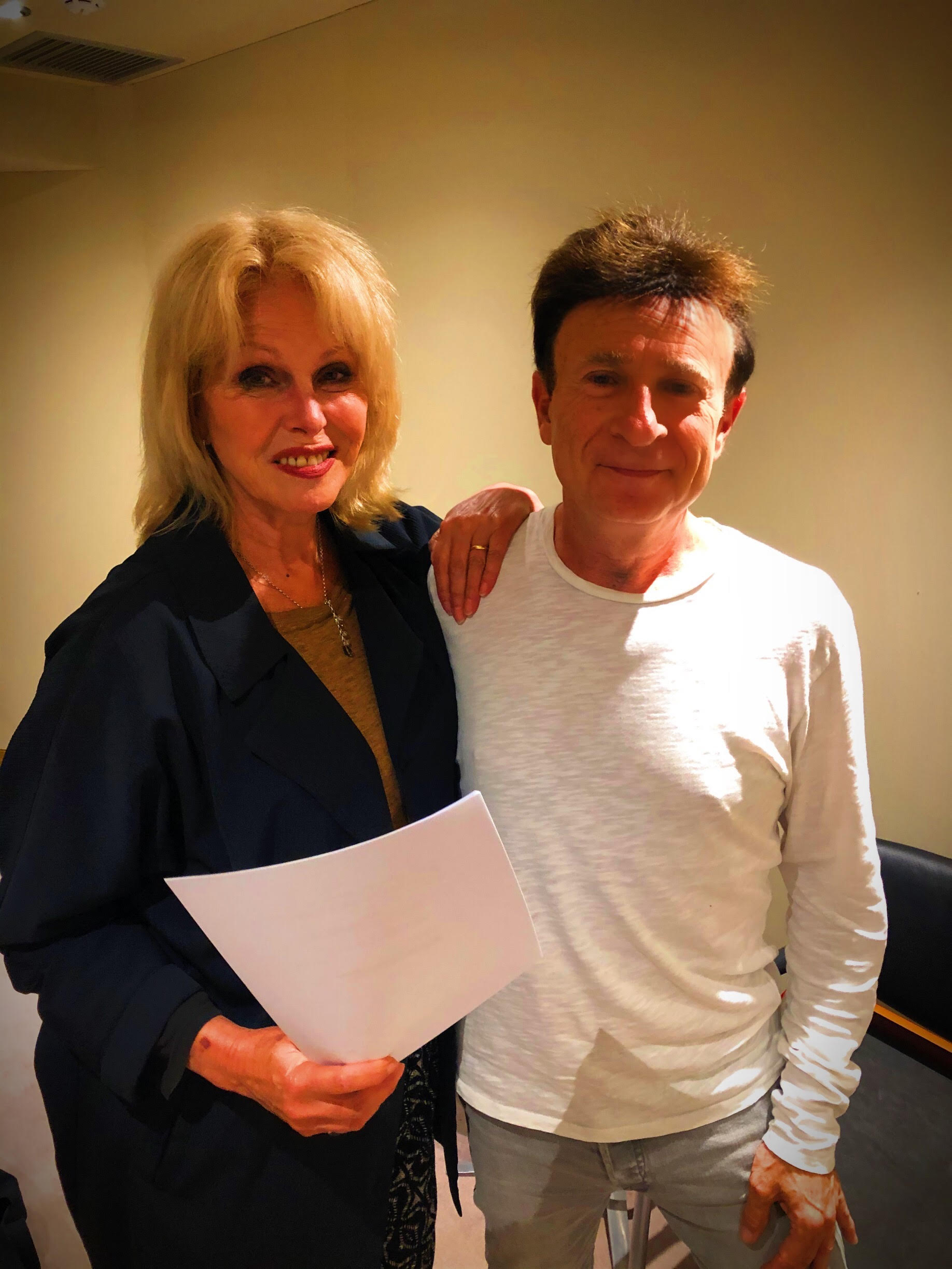 Brian Harris and Joanna Lumley